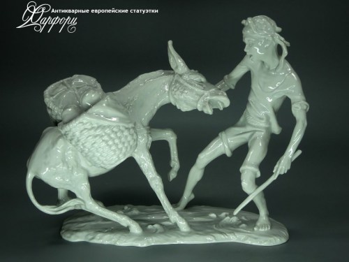Купить фарфоровые статуэтки Alka Kunst, Упрямый ослик, Германия